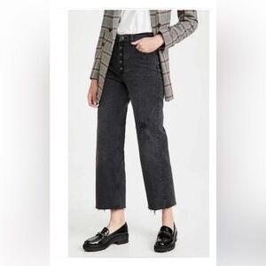 Boyish High-Rise Wide Leg Jeans. Style: Mikey Color: Moonfleet Size: 27